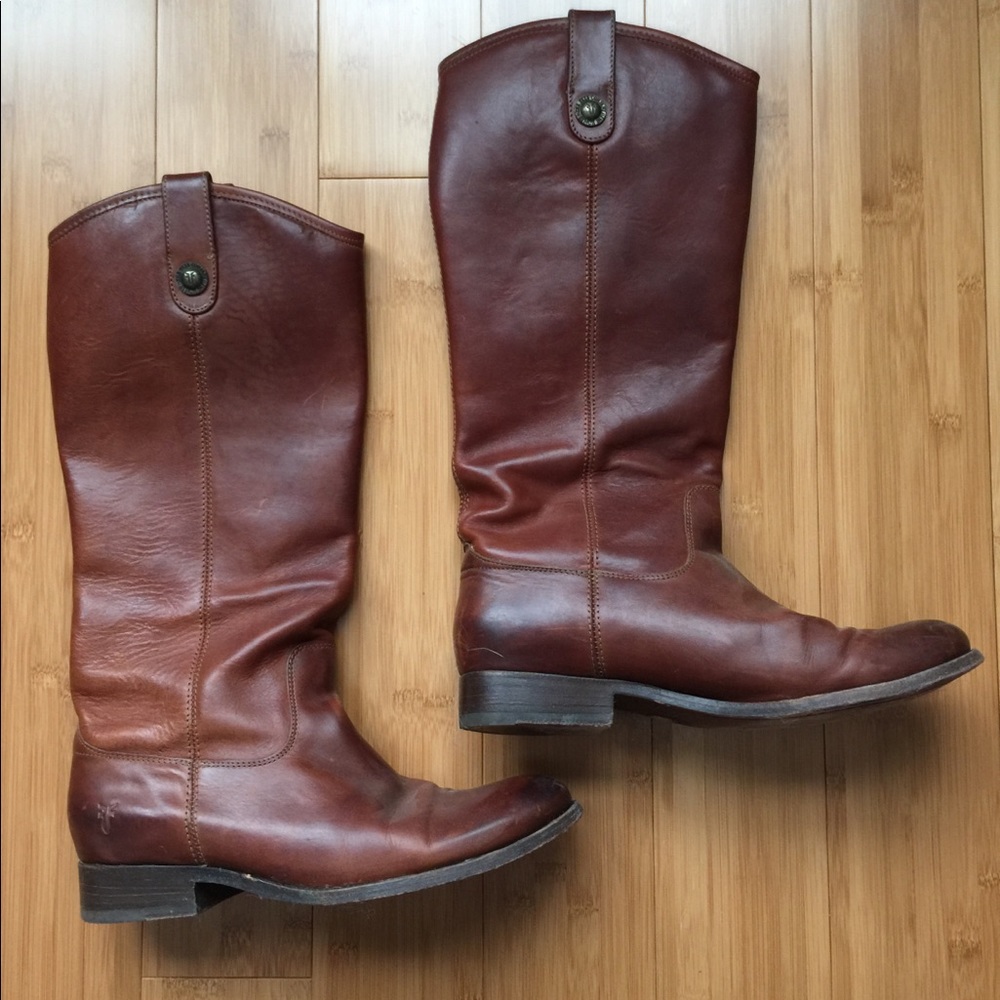 Frye Melissa Tall Leather Button Boot